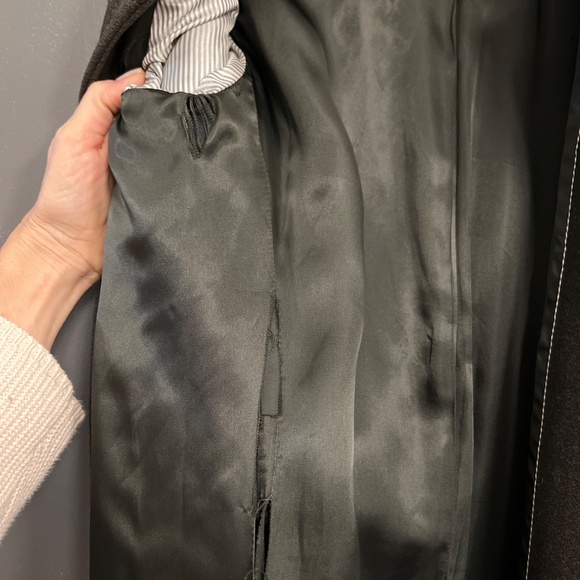 Banana Republic Olive Wool Military Trench -size M - Picture 10 of 16